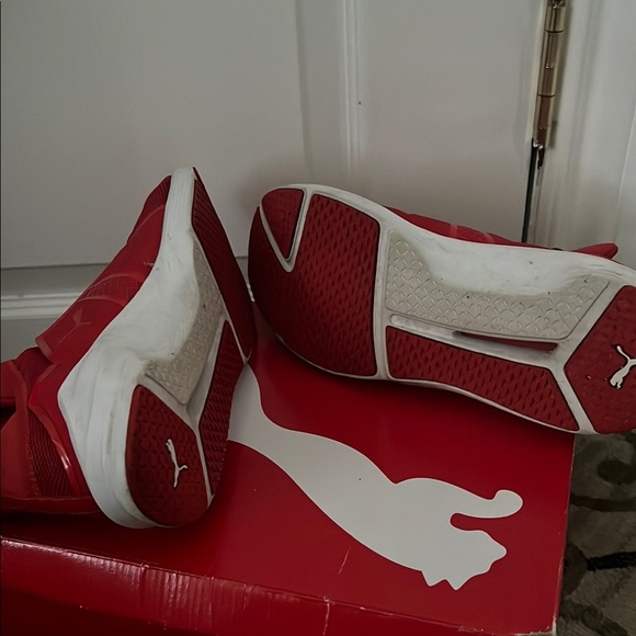 Puma Bold Red Slip-On Sneakers - Picture 3 of 6